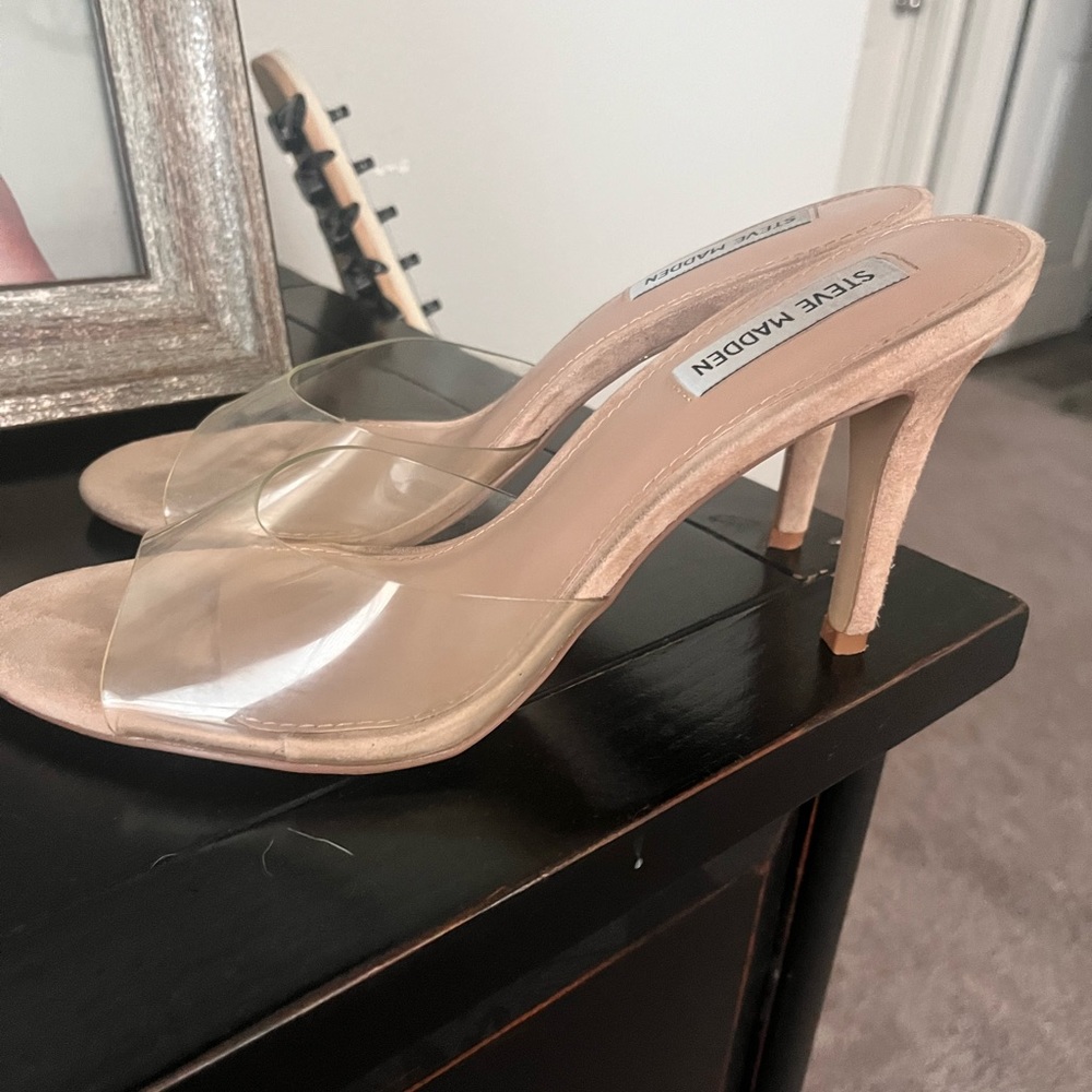 Steve Madden Erin clear Heeled Sandal